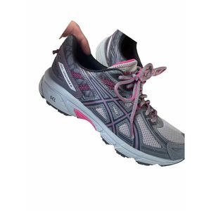 Asics GEL Venture Women's Running Gray and Pink Size 9.5